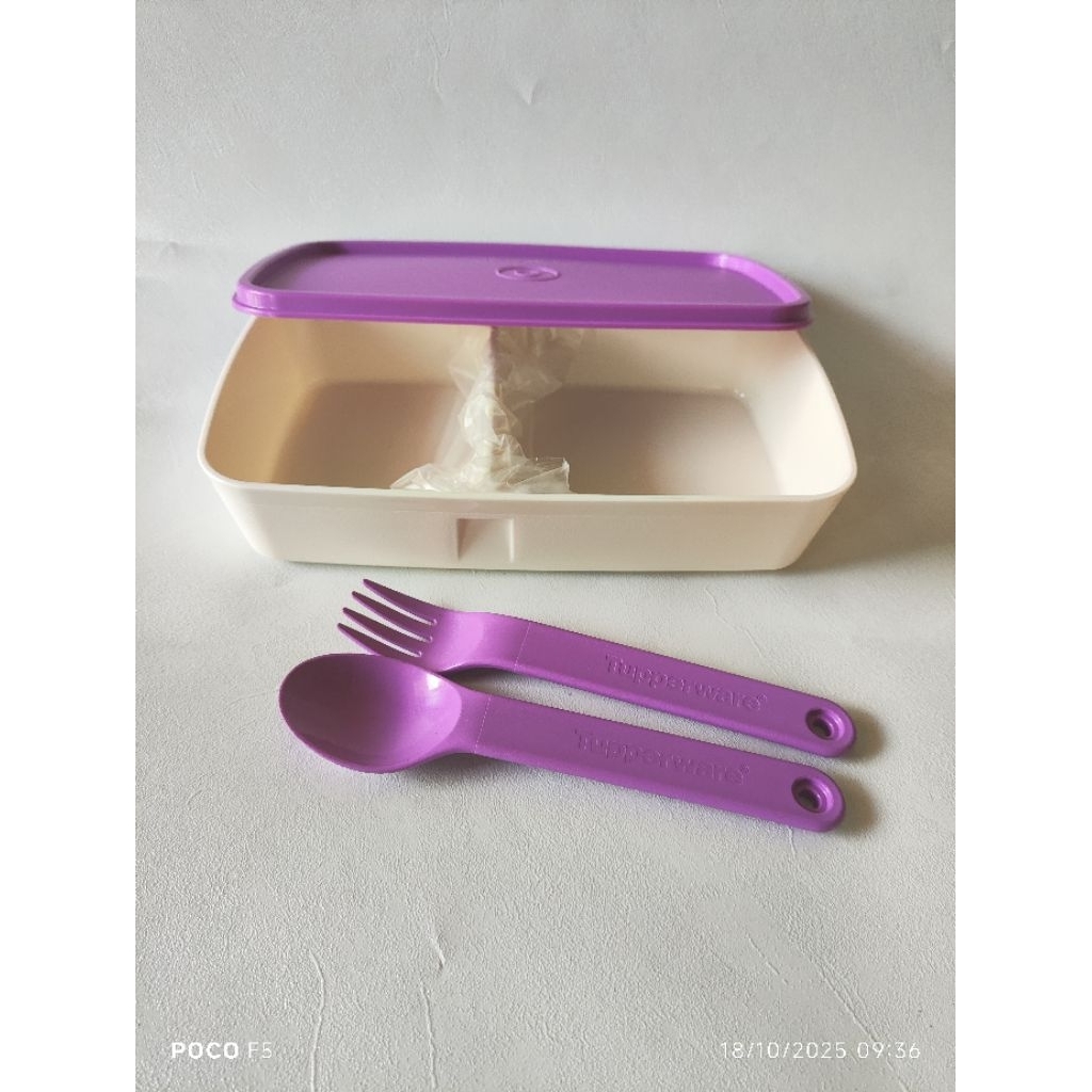 Purple Delight Lunch box ungu Tupperware New