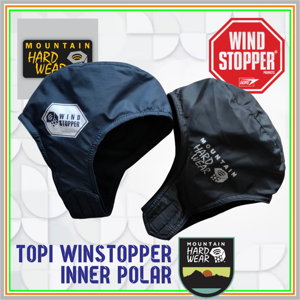 Topi Gunung Winstopper Mountain Hardware Lapis Polar - Topi Hangat Winstoper Mountain Hardware