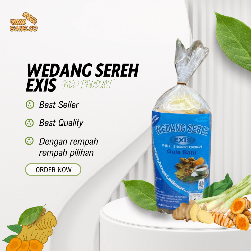 WEDANG UWUH EXIS WEDANG SEREH KHAS IMOGIRI ISI 5 / Wedang Sereh