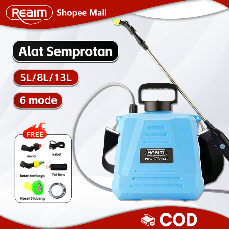REAIM Alat Semprotan Tanaman Portable Electric Sprayer 5/8/13 Liter - Semprotan Pertanian & Kebun Sp