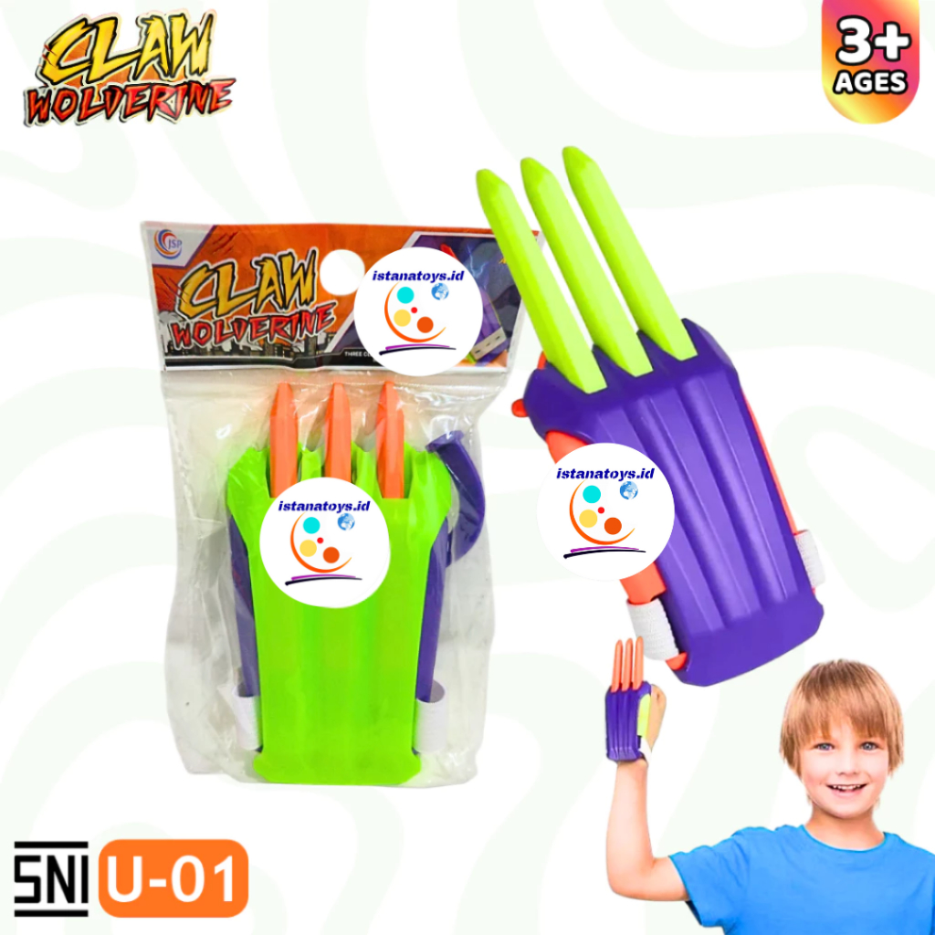 ID Mainan Anak Cakar Claw Wolverine Carrot Claw JSP U-01