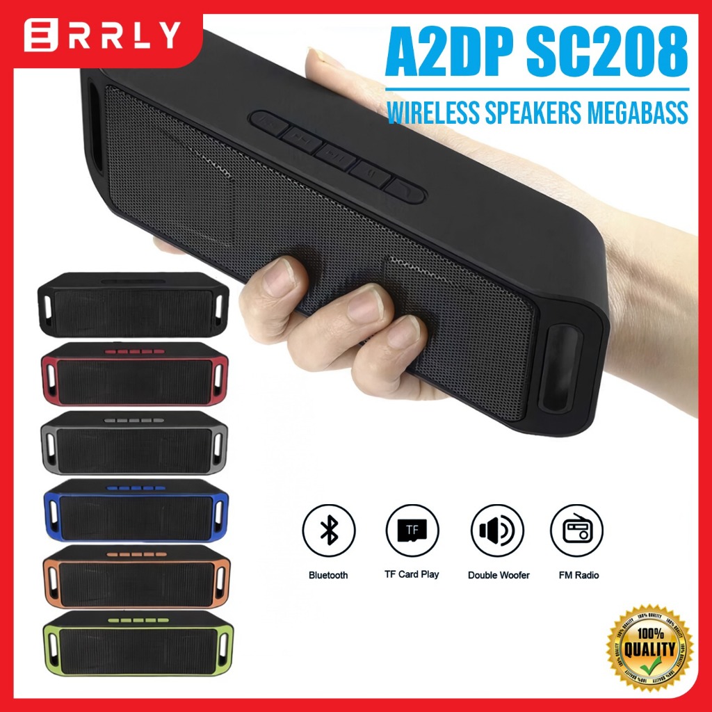 Speaker Bluetooth Wireless Stereo Music Mega Bass SC 208