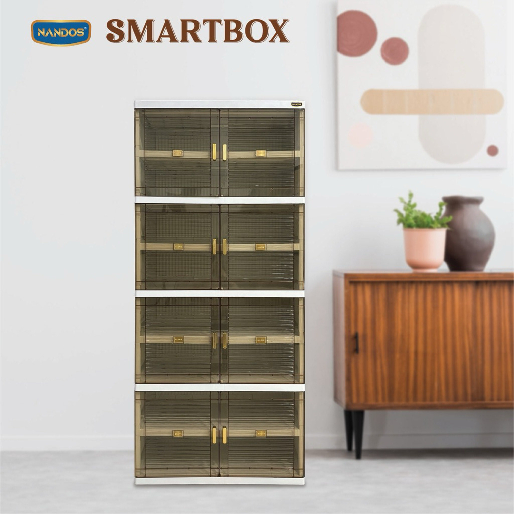 lemari Plastik Smart Box Multifungsi Alat Dapur / Pakaian / Rak Sepatu Minimalis Nandos by Naiba