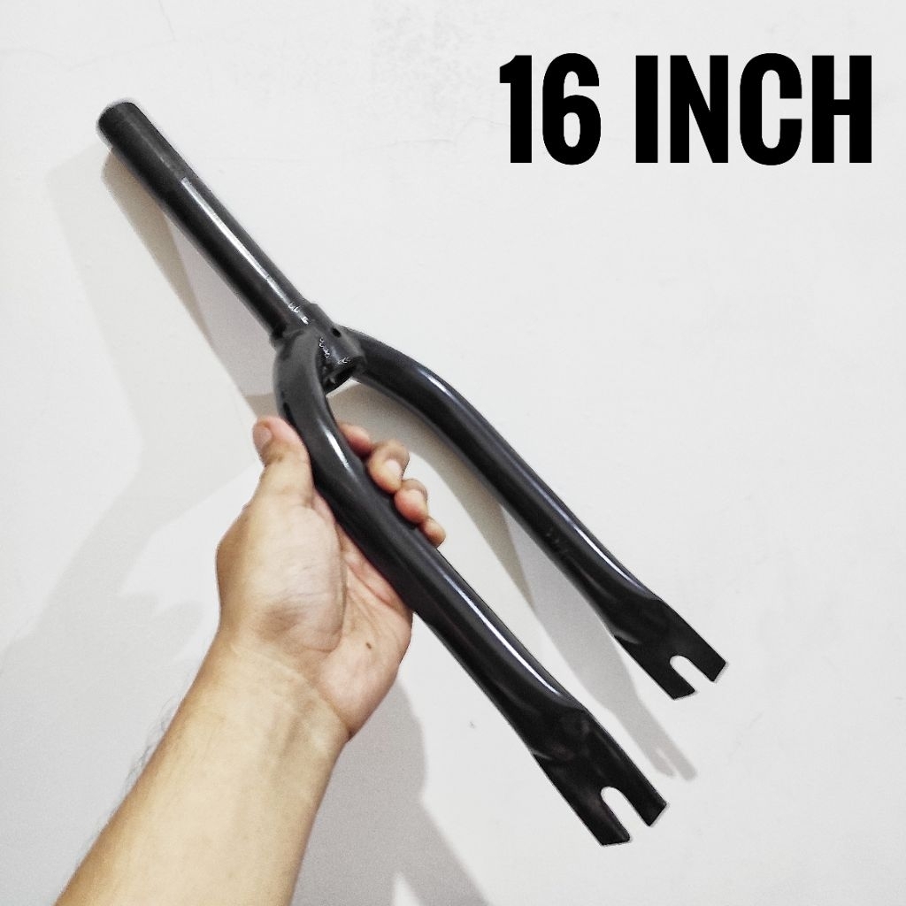 Fork Garpu Sepeda Anak Bmx Mini 16 Inch Ukuran Standart Model Drat Ulir Bahan Besi