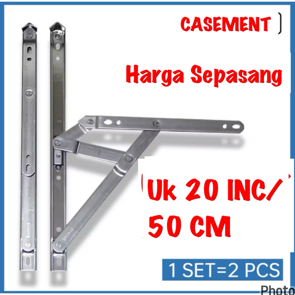 engsel casement ukuran 20 inc engsel jendela ukuran 20 inc ENGSEL JENDELA ALUMUNIUM UKURAN 20 INC WI