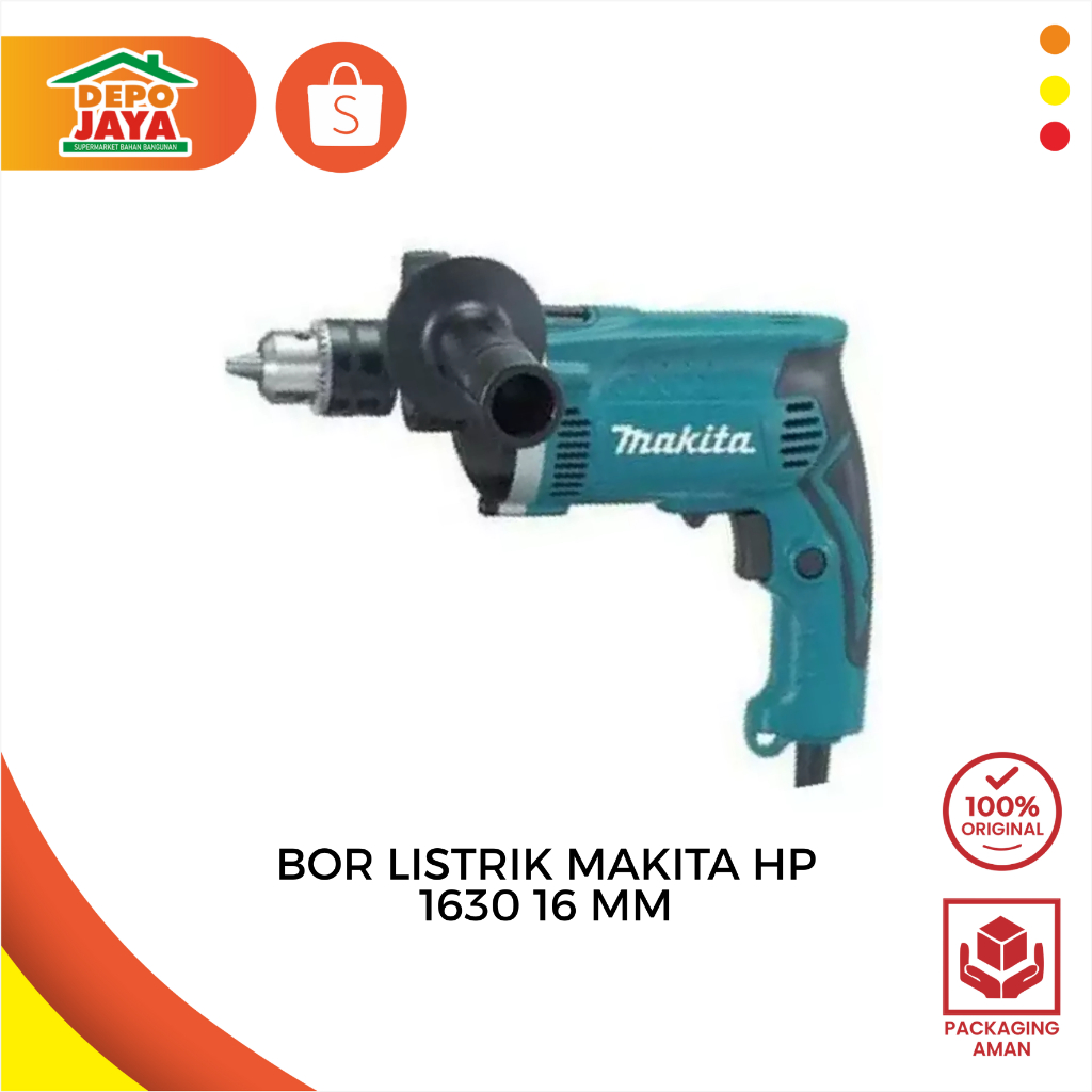 BOR LISTRIK MAKITA HP 1630 16 MM - MESIN BOR LISTRIK MAKITA