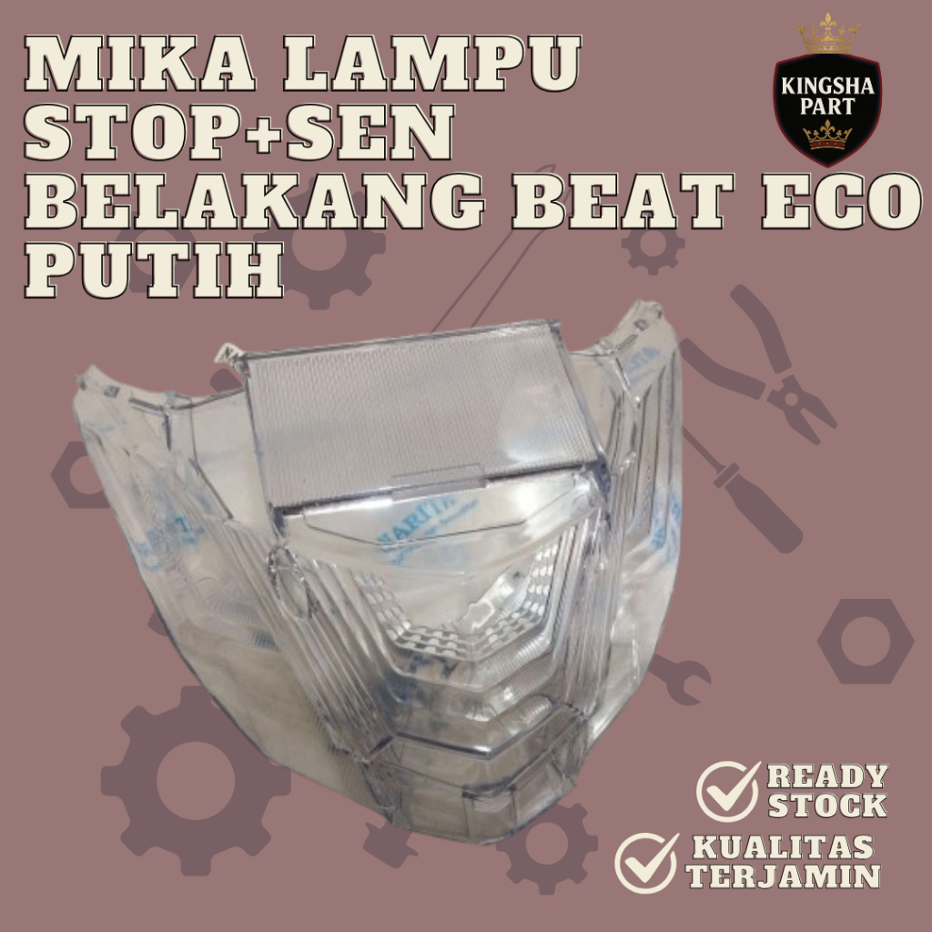 Mika Belakang bening Beat ECO Beat ESP 2016-2019 Putih mika stoplamp beat eco warna putih bening
