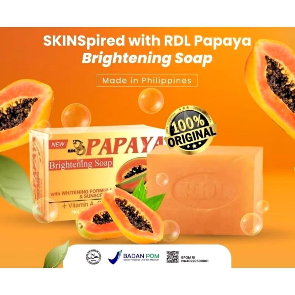 Sabun Pepaya RDL original Made in Philippines 120gr