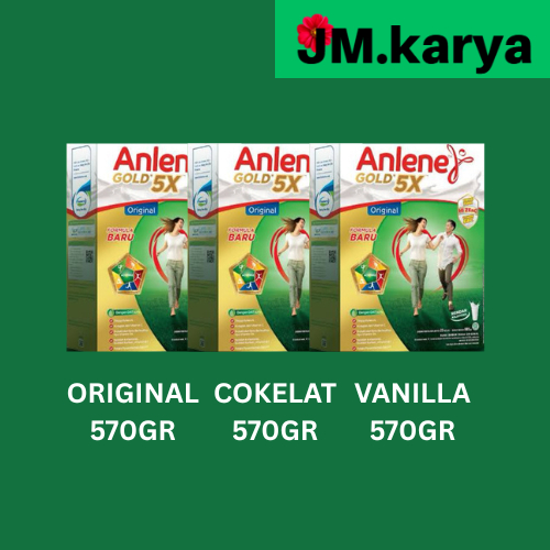 Anlene Gold 5x 570gr/600gr/620gr/650gr Original/Vanila/Cokelat Exp lama
