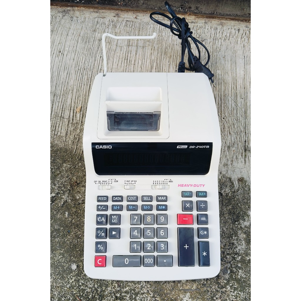 PRINTING CALCULATOR STRUK CASIO DR 140 TM DR 240 TM DR 240 R
