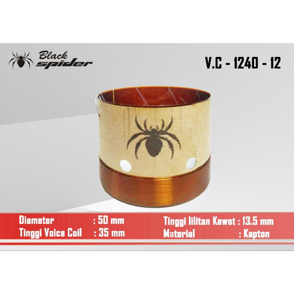 Voice Coil Black Spider BS 1240 (ORIGINAL)