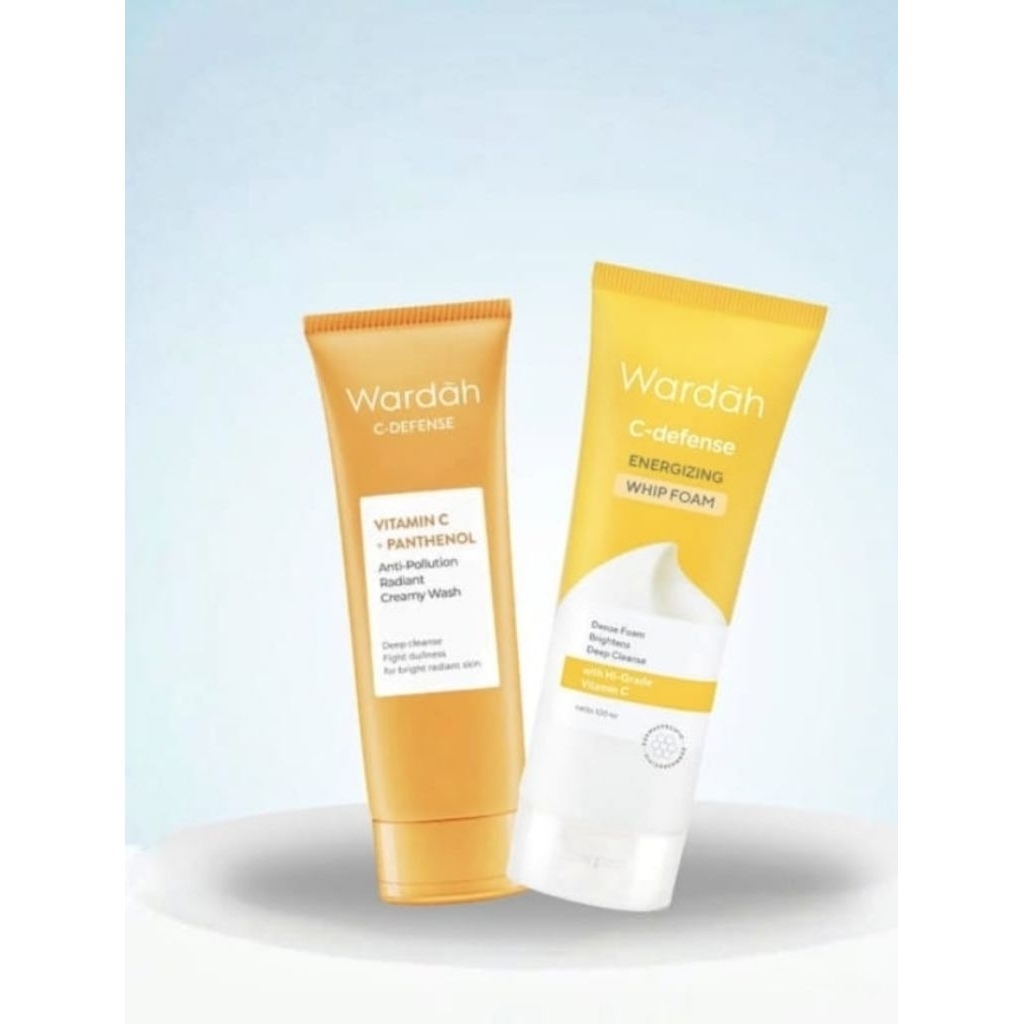 Wardah C-Defense Facial Foam Series - Facial Foam Wardah Kuning - Sabun Cuci Muka Wardah C-Defense