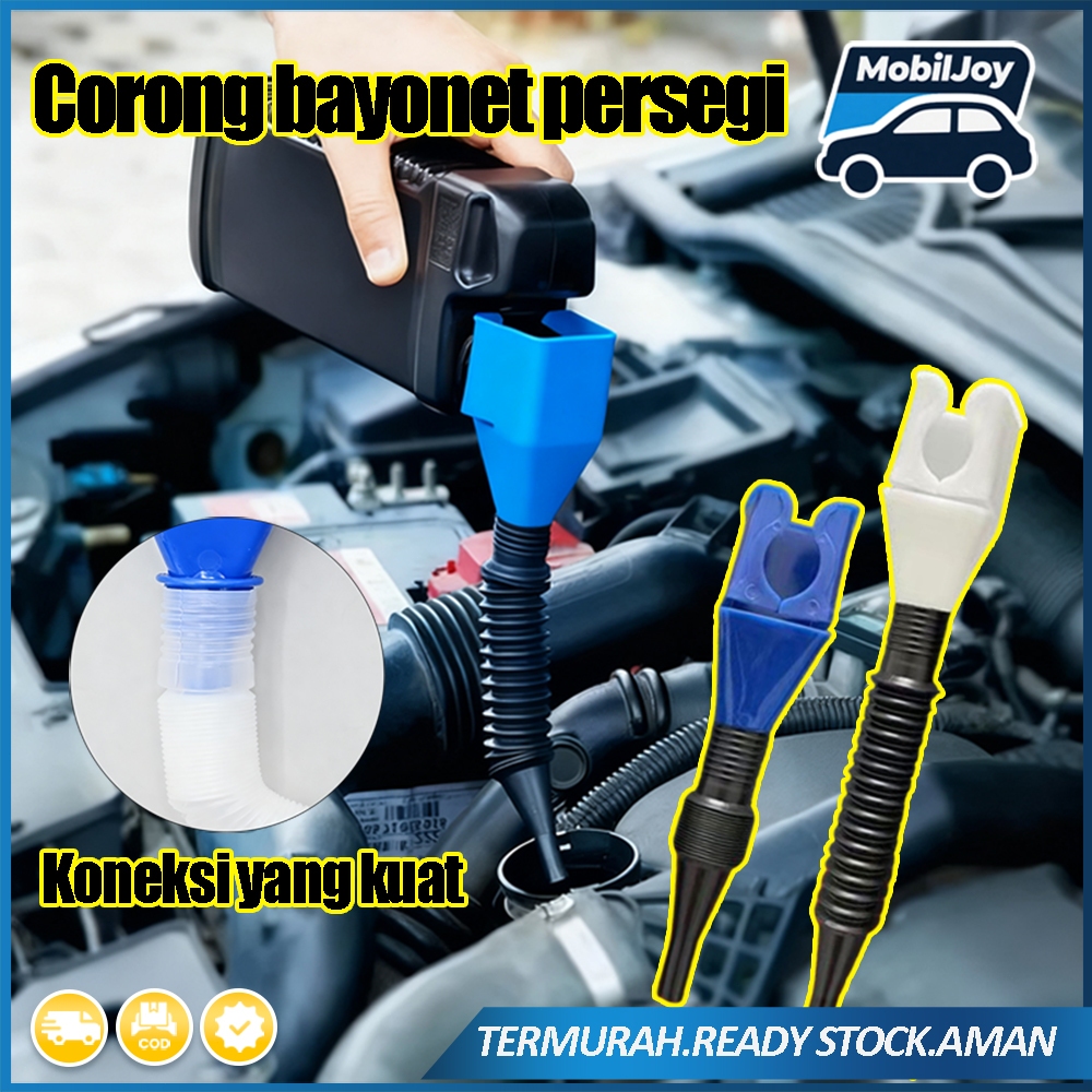 Corong tuang oli tanpa tangan, corong persegi kecil universal teleskopik, corong bayonet, corong pen