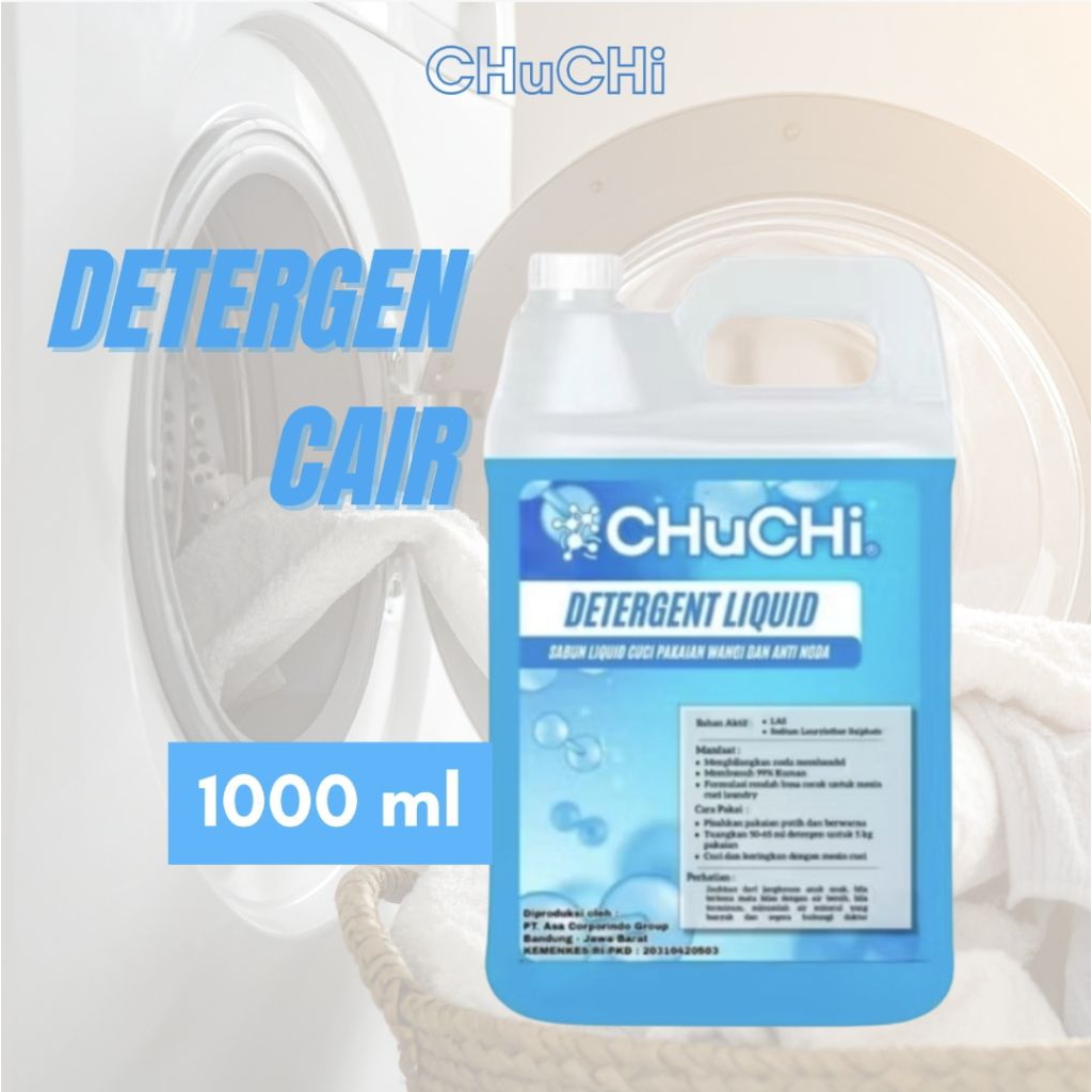 Deterjen Cair Chuchi - Detergen Sabun Cuci Baju 1 Liter 5 Liter