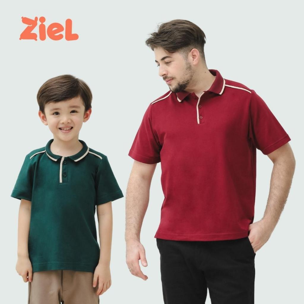 ZIEL KIDS - Alder Top Polo | Christmas 2025 | Atasan Katun Premium | Couple Dad & Boy