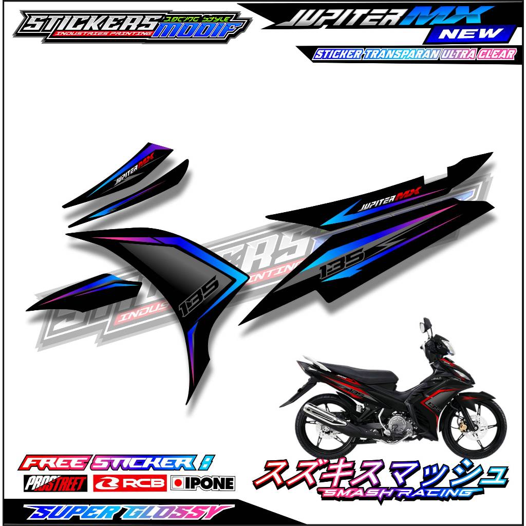 STRIPING VARIASI JUPITER MX NEW 135 / STICKER LIST MOTOR VARIASI JUPITER MX NEW 135