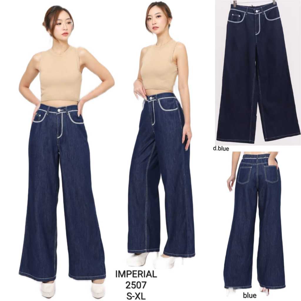 IMPERIAL Celana Panjang Kulot Jeans Wanita 2507