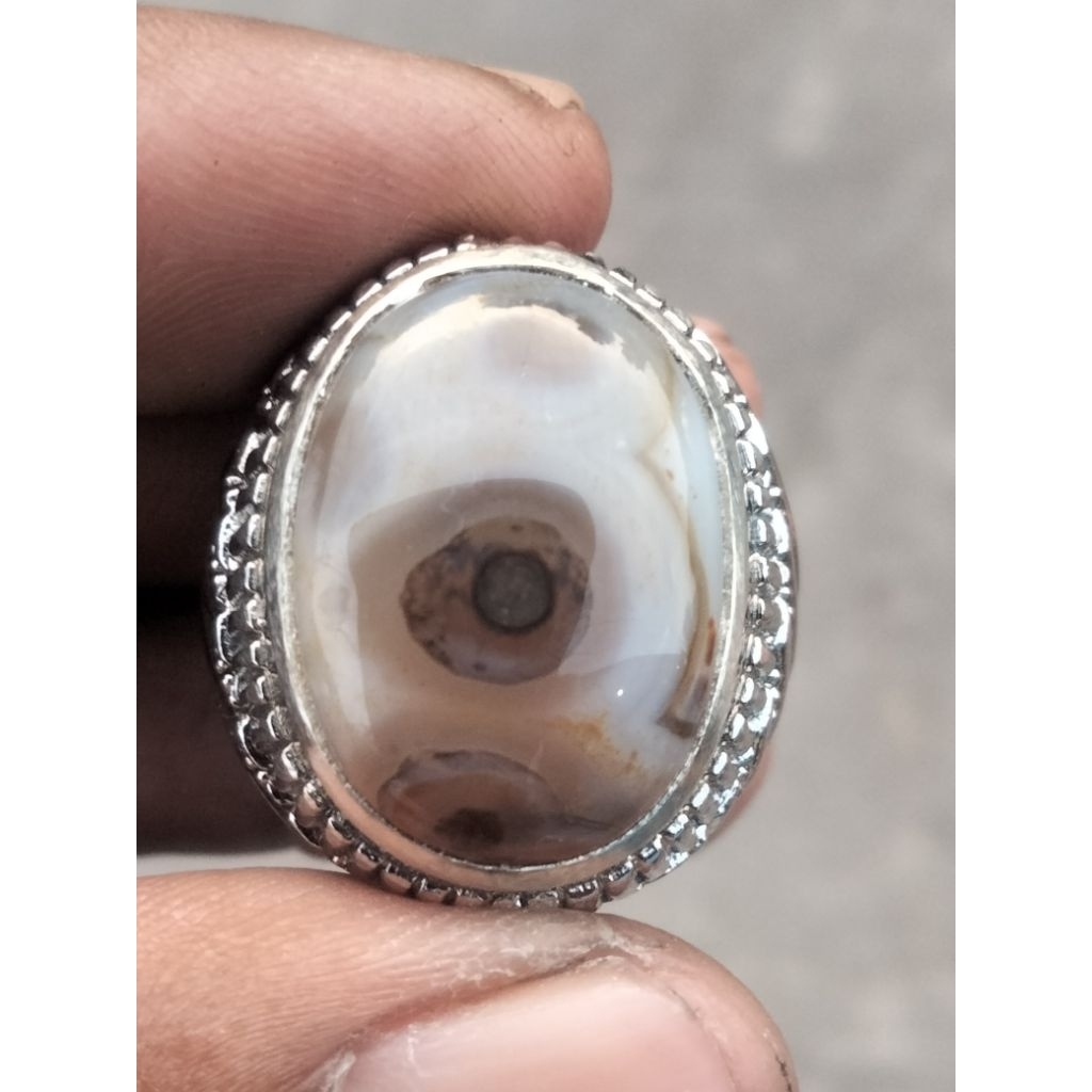 BATU YAMAN motif ANGKA 8 ring uk 8