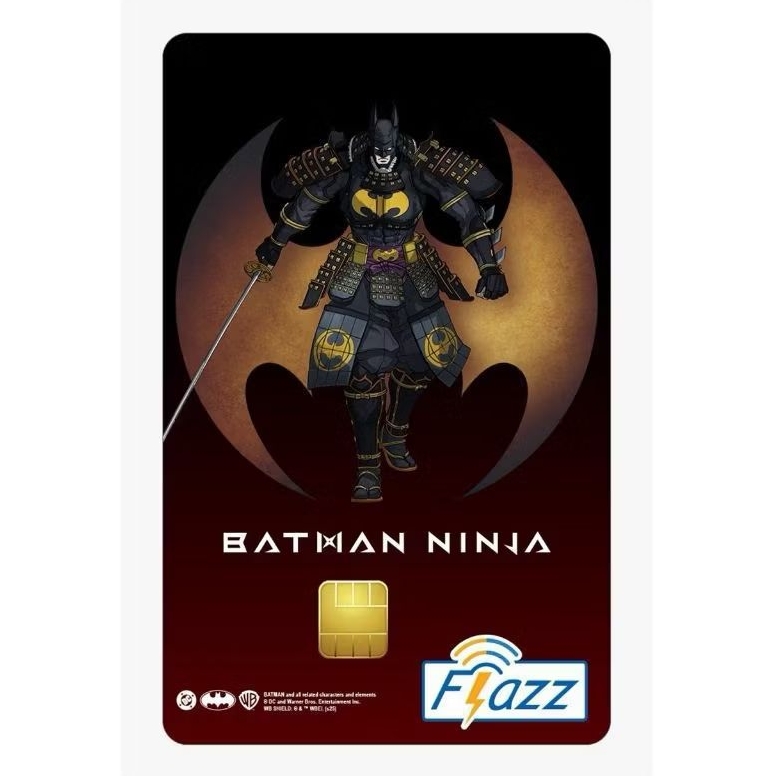 FLAZZ BCA Gen 2 /Gen2 /Kartun Karakter Super Hero - BATMAN SAMURAI COMBO Ori /Like eMoney eToll Tapc