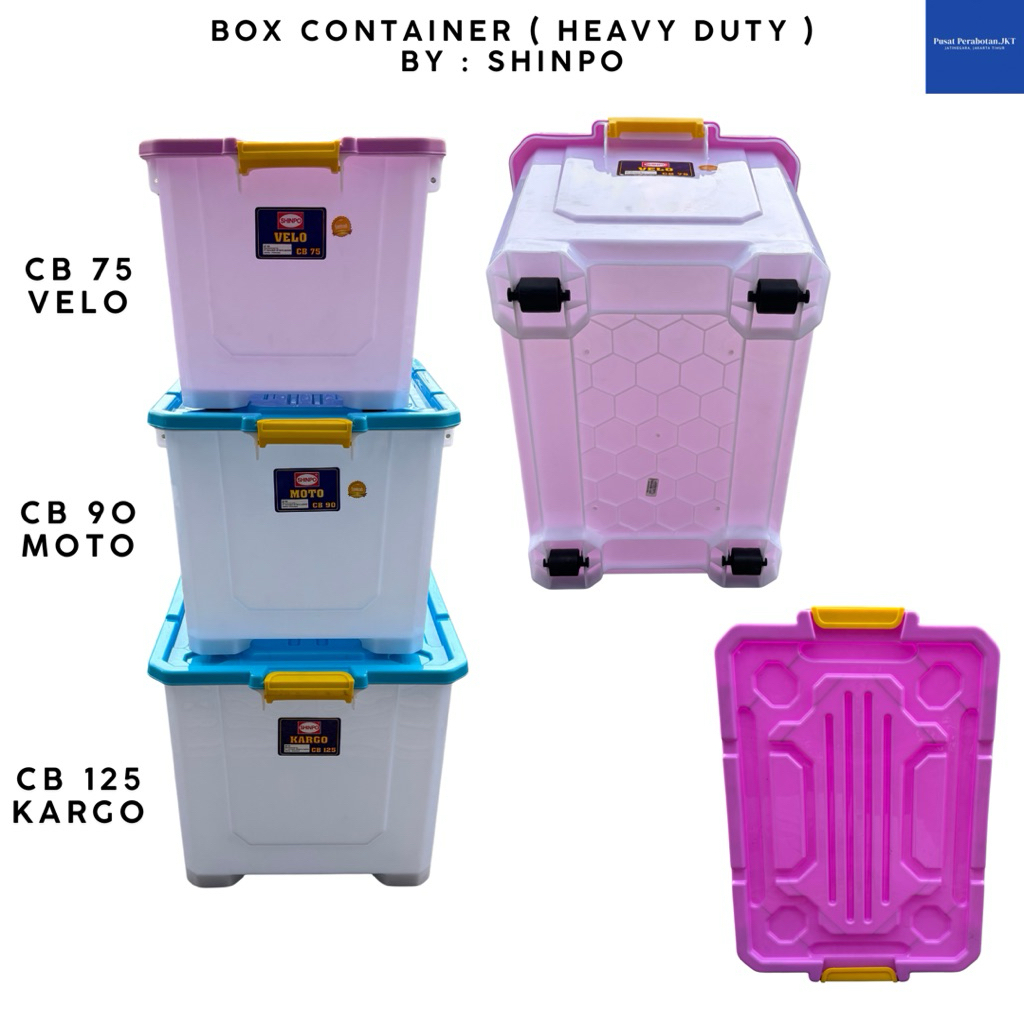 SHINPO - Container Box (Heavy Duty) Lebih Tebal Ukuran CB75 CB90 CB125 SHINPO