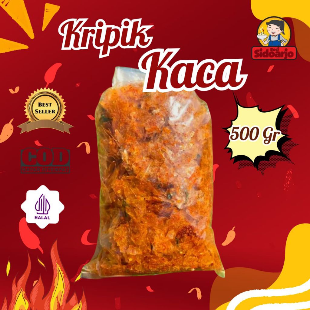 keripik kaca bledak keripik beling 500gram