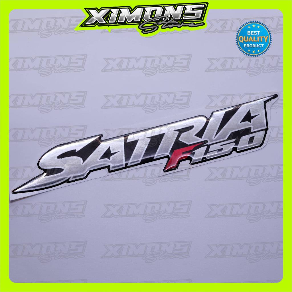 Emblem suzuki satria fu 150 / emblem timbul suzuki satria fu / emblem titanium suzuki satria / emble