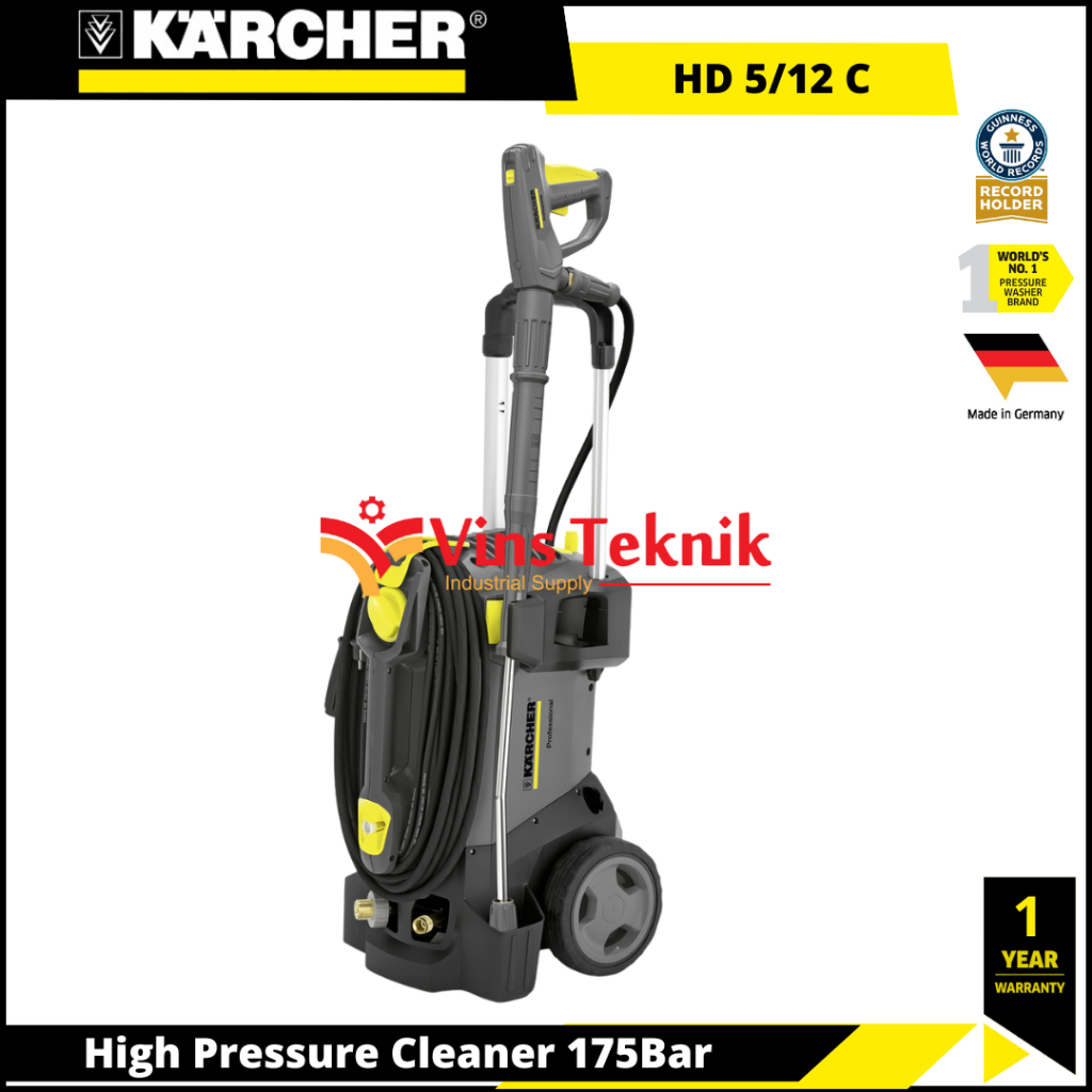 KARCHER HD 5/12 C *EU High Pressure Cleaner Jet Cleaner Cold Water Mesin Cuci Motor Mobil 175Bar HD5