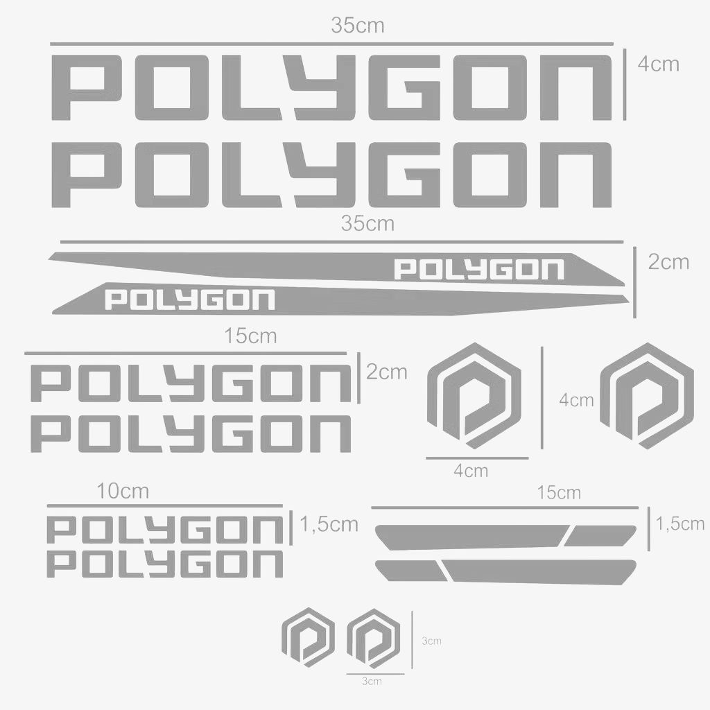 Sticker sepeda balap POLYGON cutting stiker sepeda MTB BALAP POLYGON CUTTING
