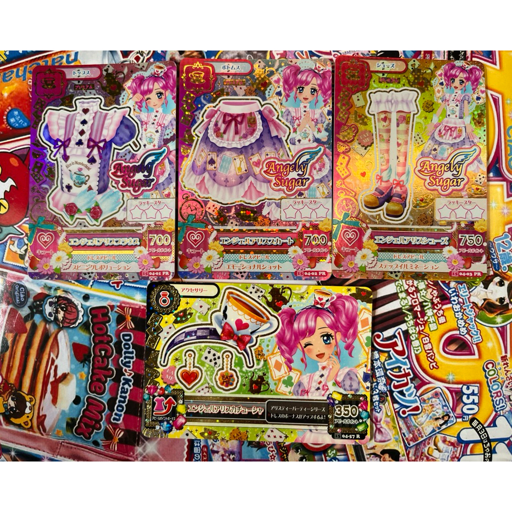 Kartu Aikatsu Premium Madoka Amahane Angel Alice Coord Set Tops Bottoms Shoes Accessories Original J