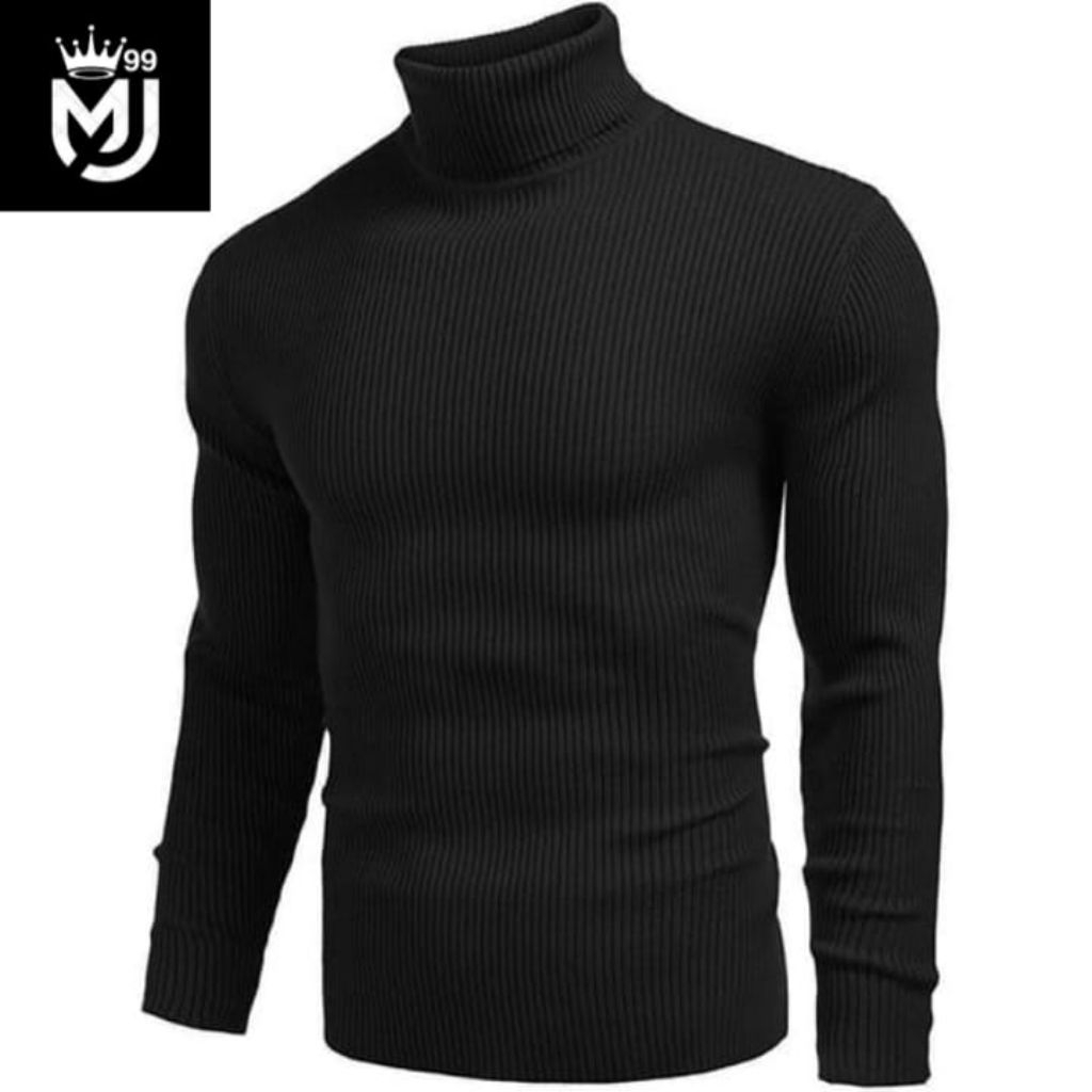 Arjuna_Crod Sweater Rajut Pria Turtle Neck [Kaos Rajut Lengan Panjang]
