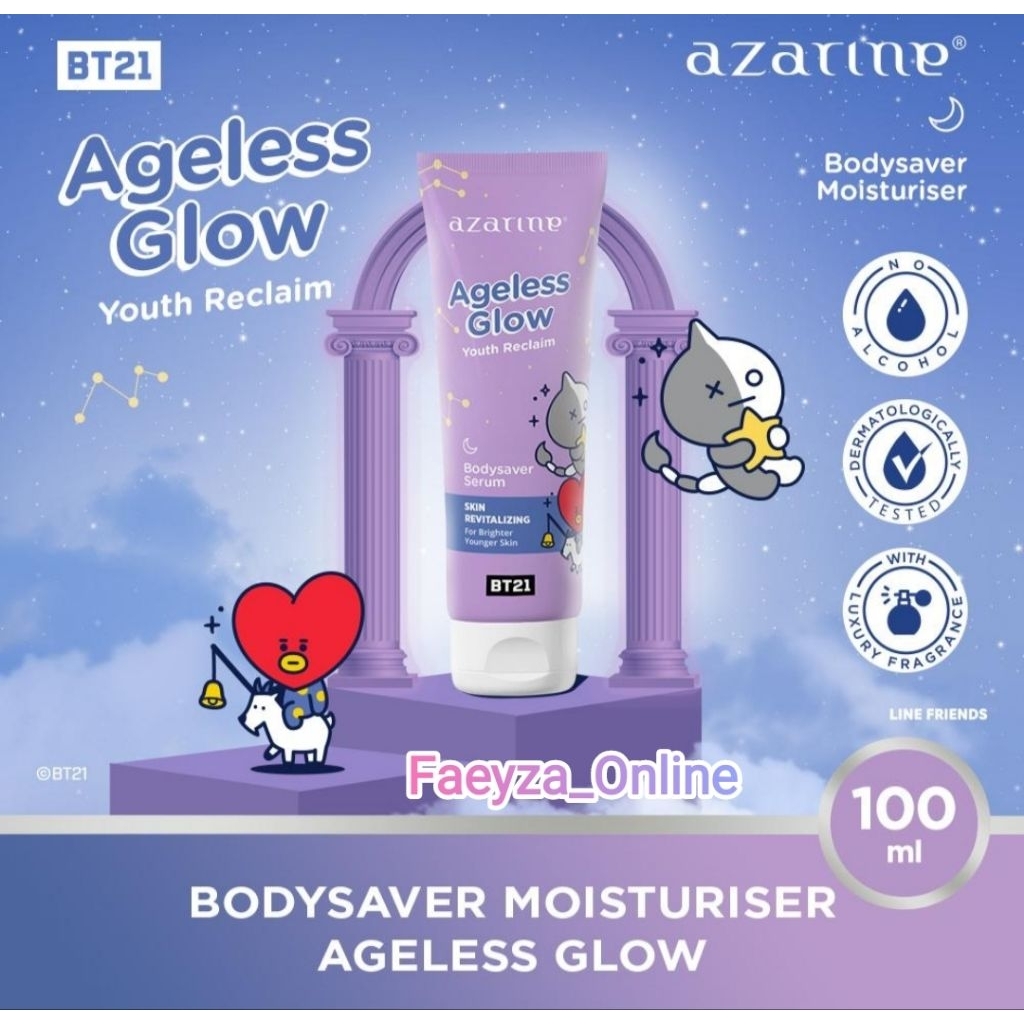 Azarine Ageless Glow BodySaver Moisturiser 10Oml