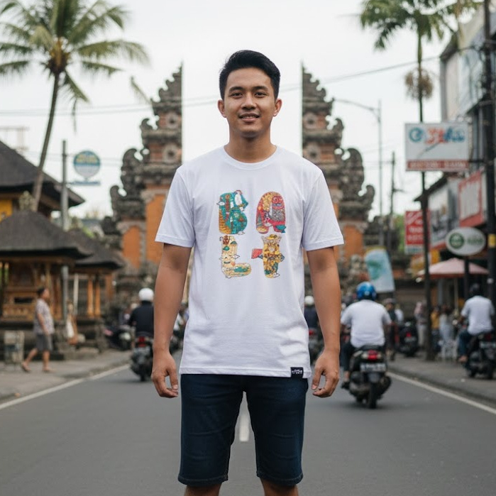 Baju kaos oleh oleh bali kaos bali Baju souvenir bali kaos souvenir  oleh oleh bali premium asli cot