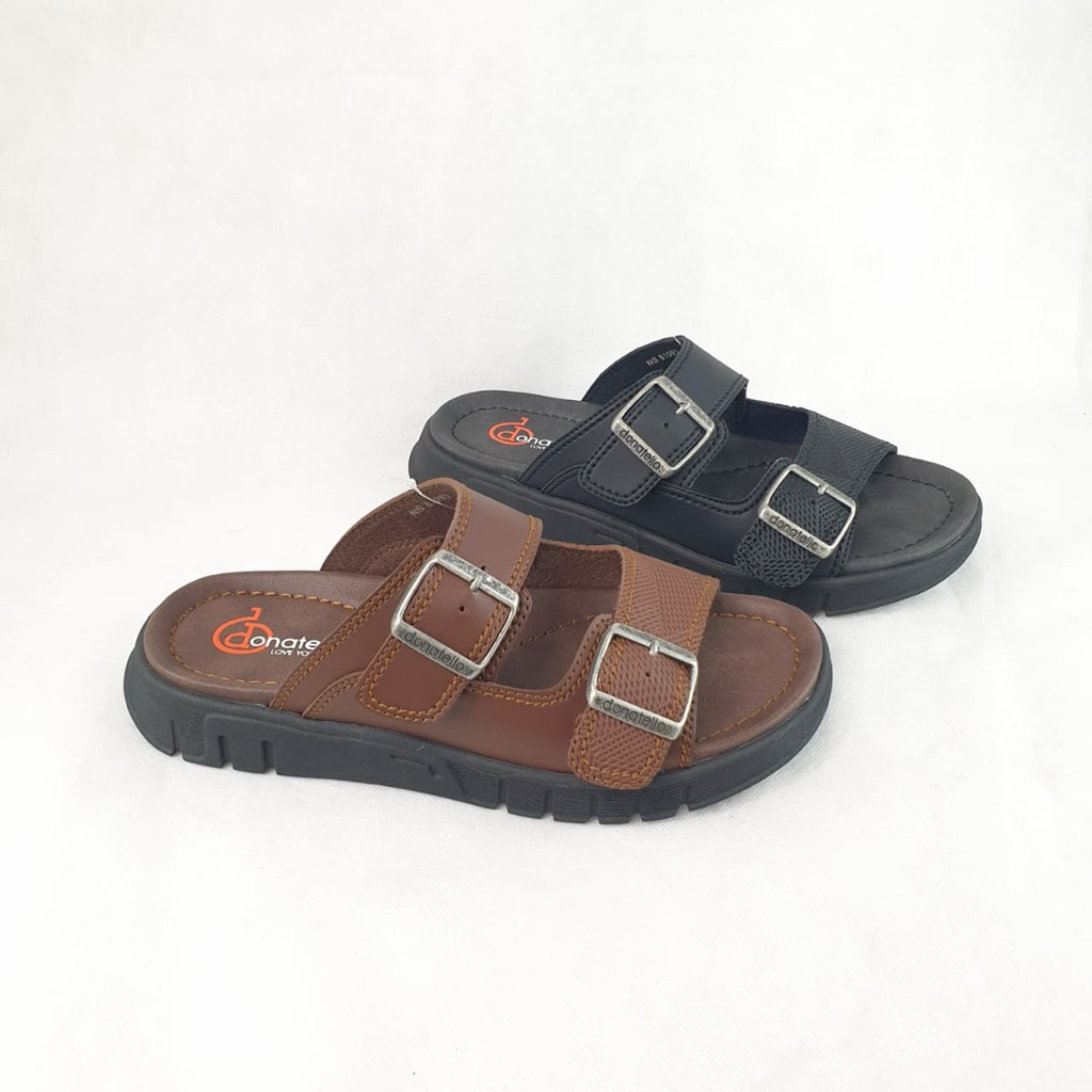 ISM - Donatello/NS.81093 Sandal Flat Simple Pria - Sandal Slide Pria