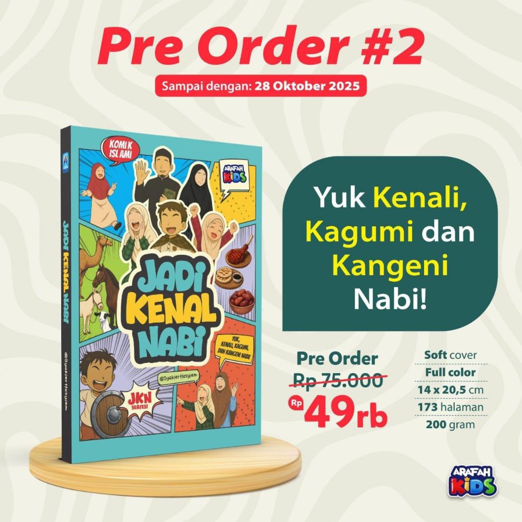 Pre-Order Komik Jadi Kenal Nabi