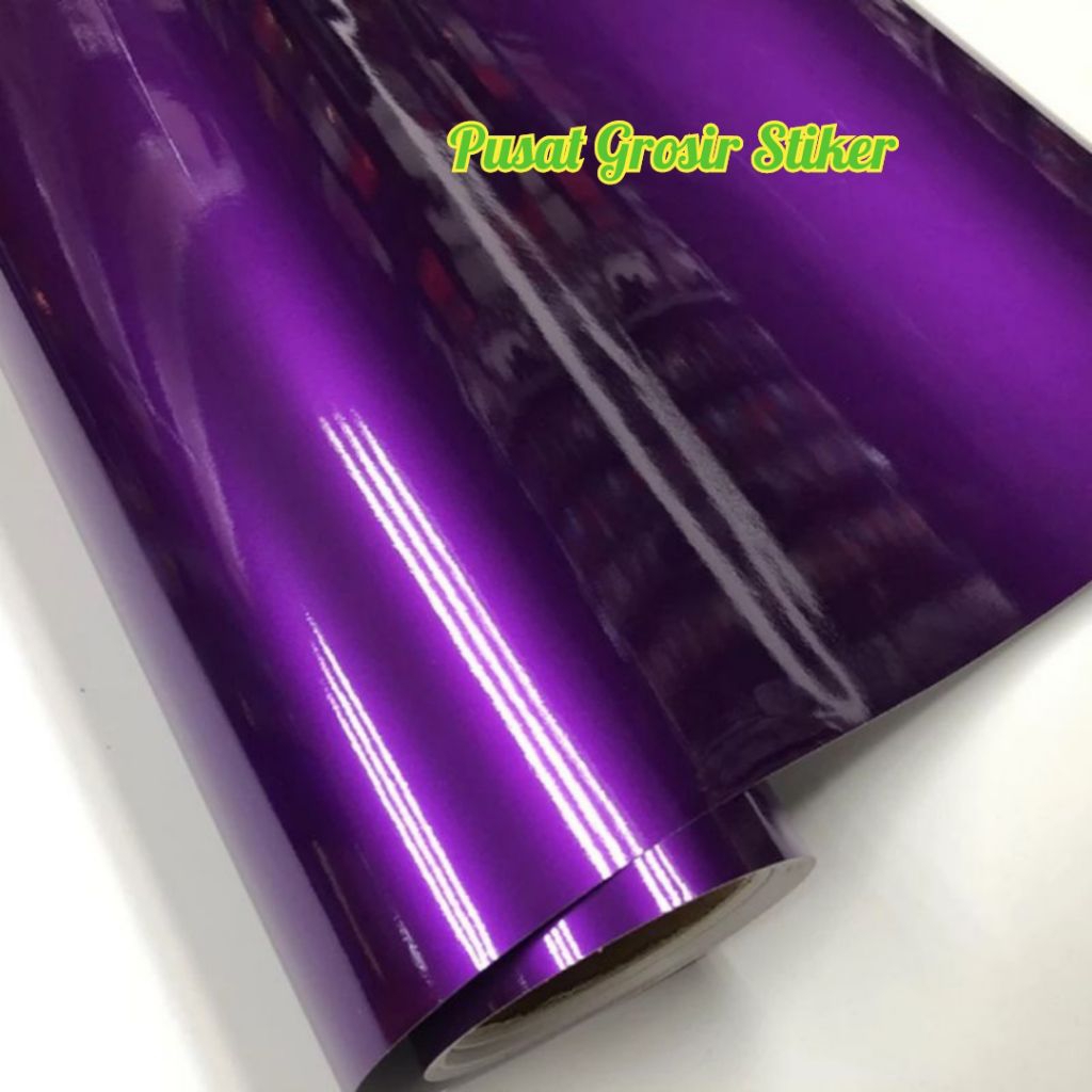 Sticker Skotlet Motor Warna Ungu Purple Candy Metalic Sticker Ungu Metalik Candy