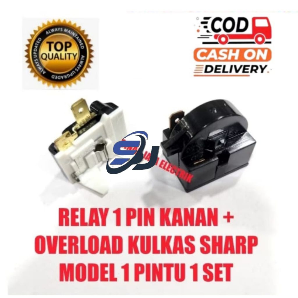 RELAY PTC OVERLOAD KULKAS SHARP 1 PINTU / OVERLOAD KULKAS SHARP