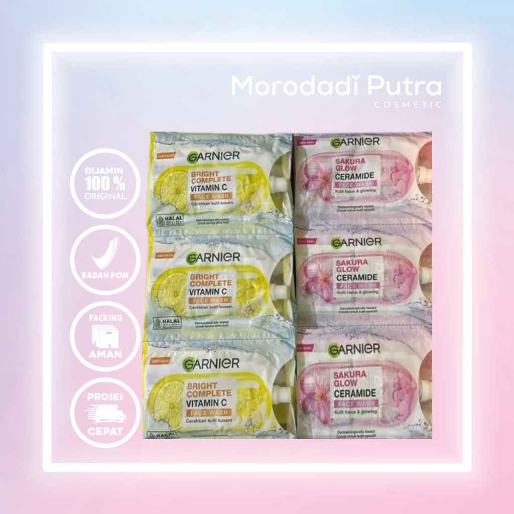 Garnier Foam Sachet 1 Renteng (isi12) 9ML Sakura / Bright Complete