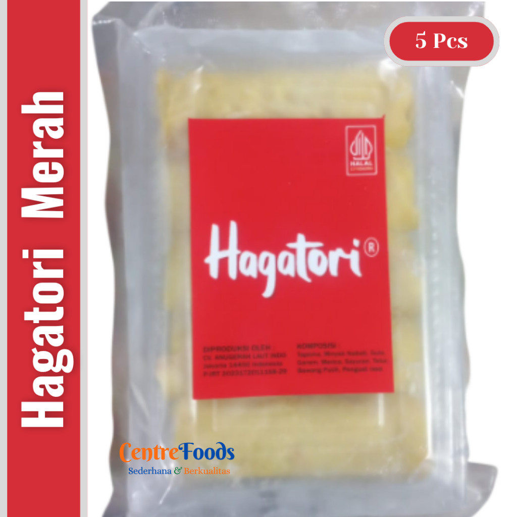 Cakwe Tori Hagatori Merah - Olahan Lembaran Daging Ikan Fresh | Isi 5 Pcs [ Harga Per PACK ]