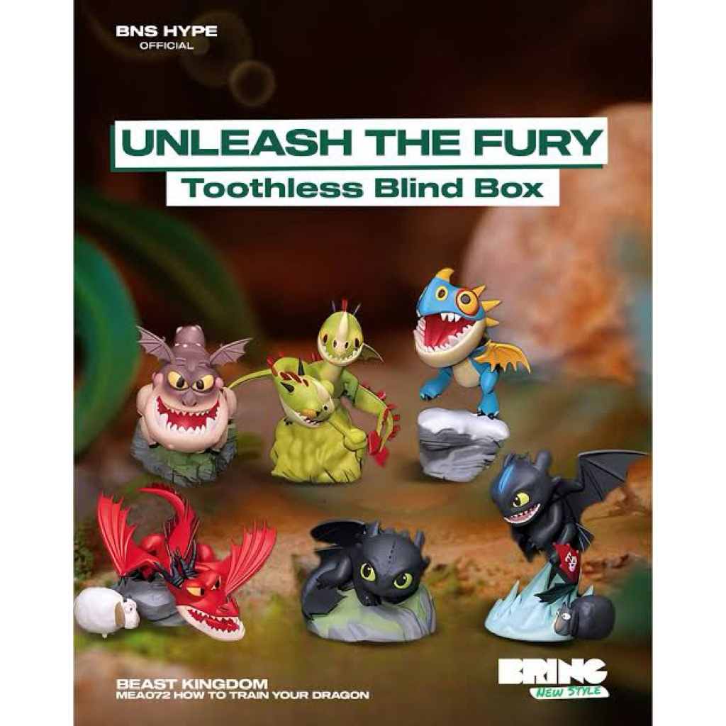 BNS How to train your dragon Toothless Blind box