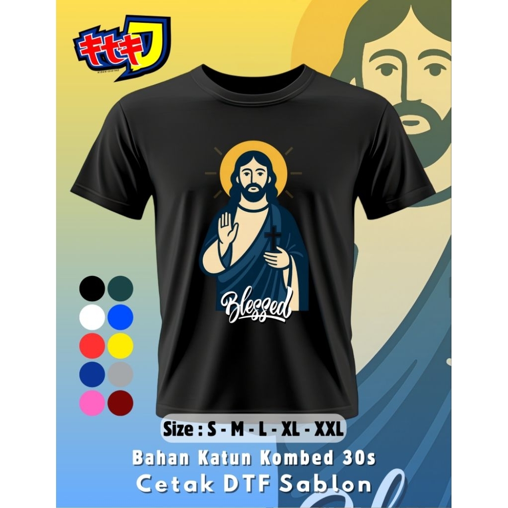 Tshirt Kaos Kristiani Jesus Christ (JC07)