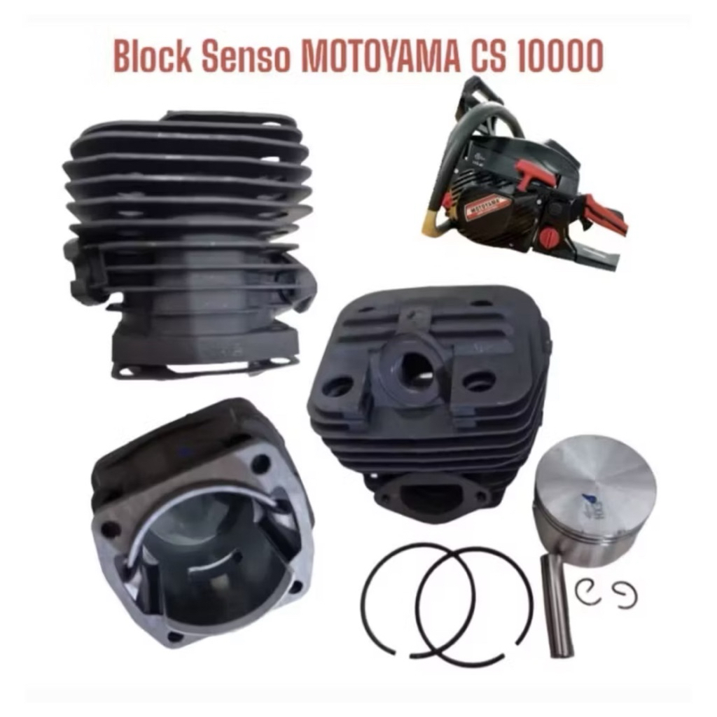 Cylinder Block Assy / Blok Komplit Mesin Chainsaw Motoyama 48mili CS10000 CS6500