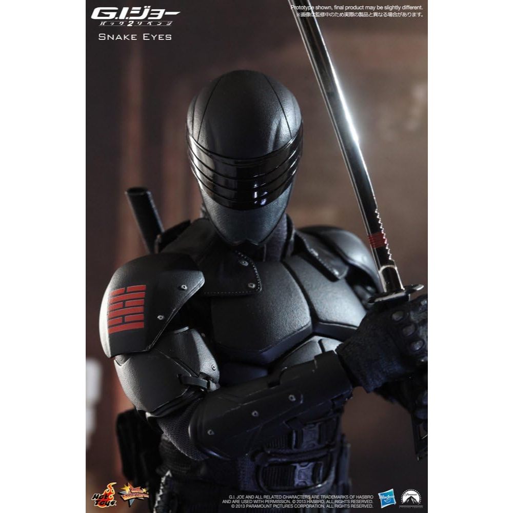 READY HOT TOYS GI JOE RETALIATION FIGUR SKALA 1/6 SNAKE EYES