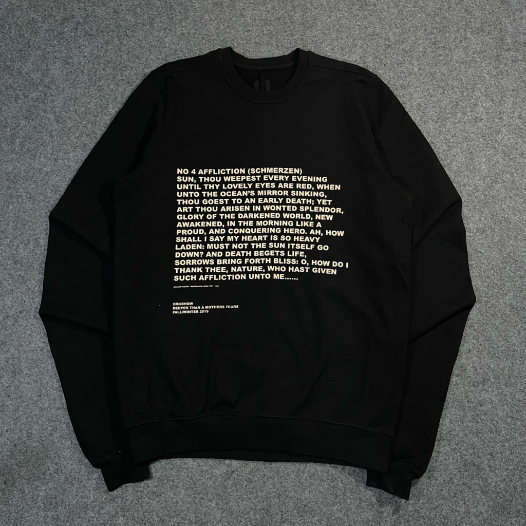 Crewneck Rick Owens darkshadow