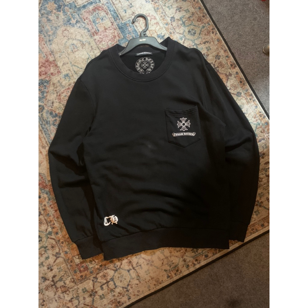 crewneck pocket chrome hearts made in usa