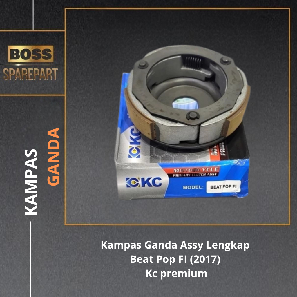 Kampas Ganda Assy Lengkap Beat Pop FI (2017) Motor merk Kc