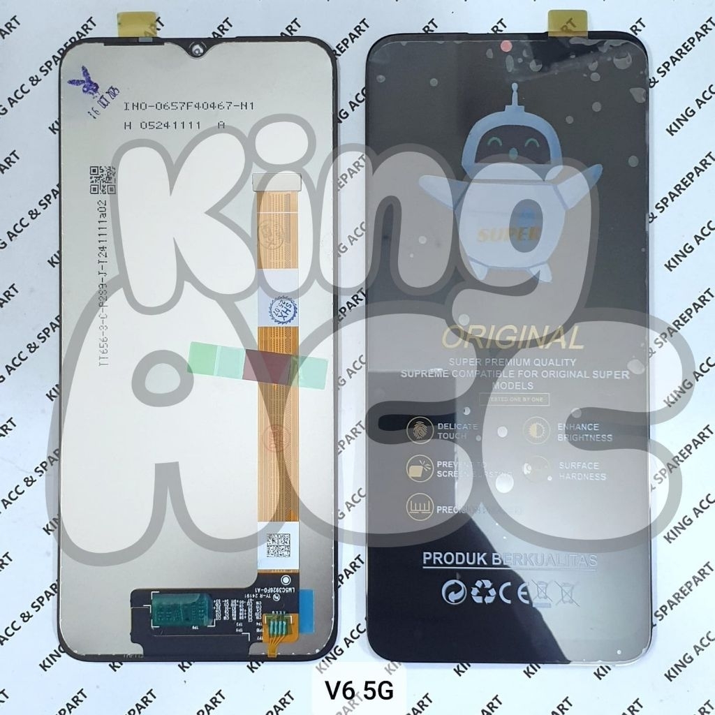 LCD TOUCHSCREEN SHARP AQUOS V6 5G BLACK COMPLETE