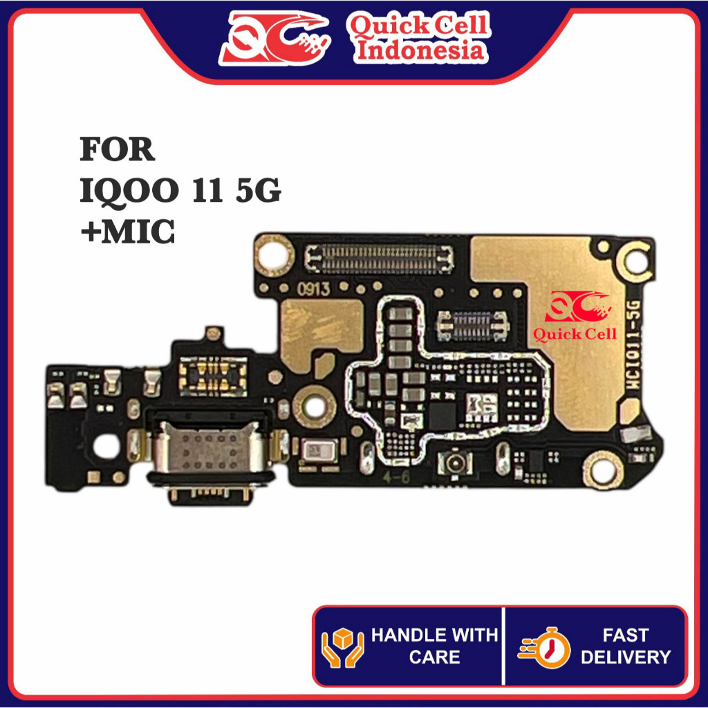 Quick Cell Konektor Papan Charger For Vivo Iqoo 11 5G +Mic - Fast charging