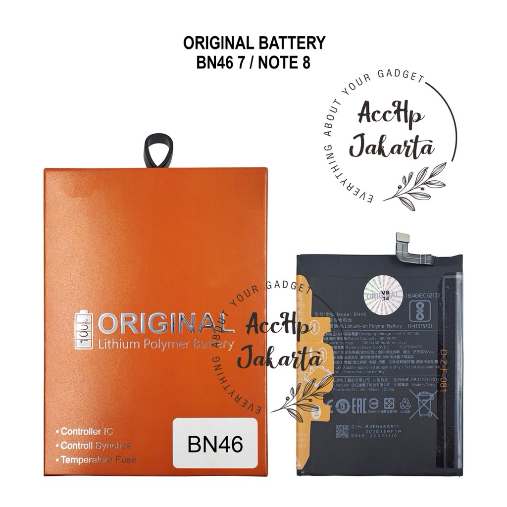 Baterai Batre BN 46 Redmi Note 8 / Redmi 7 BN46 Original 100% Distributor / Batrei Batrai