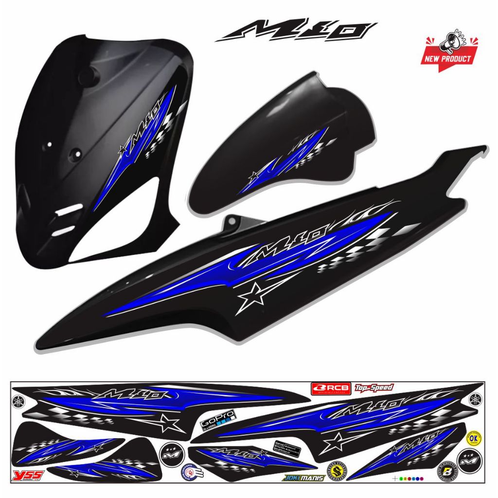 STRIPING VARIASI MIO STRIKER STRIPING MIO OLD BAHAN VINYL