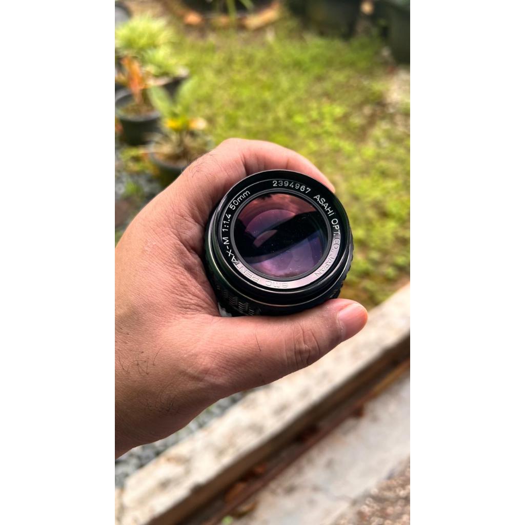 Lensa SMC Pentax-M 1:1.4 50mm Mulus